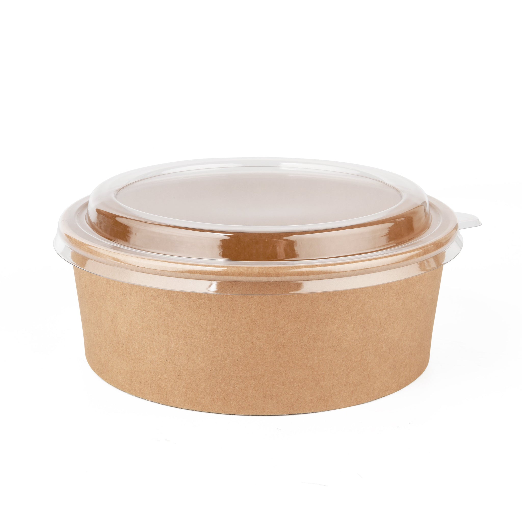 Kraft salátás doboz - Salátás és tésztás doboz 750 ml  Ø150 mm - 50 db/cs - Greenstic