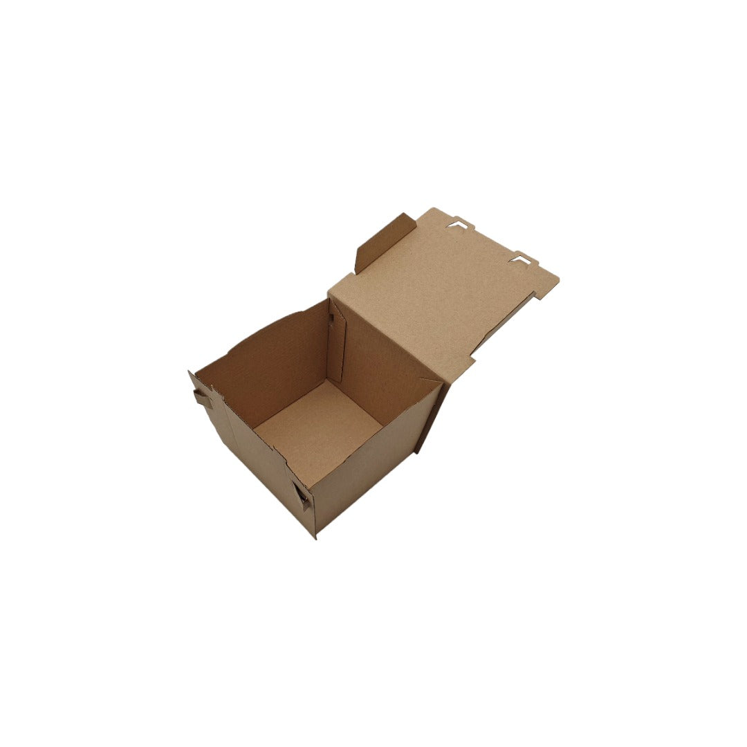  - Hamburger doboz karton 1 részes 13x13x13 cm 50 db/cs - Greenstic