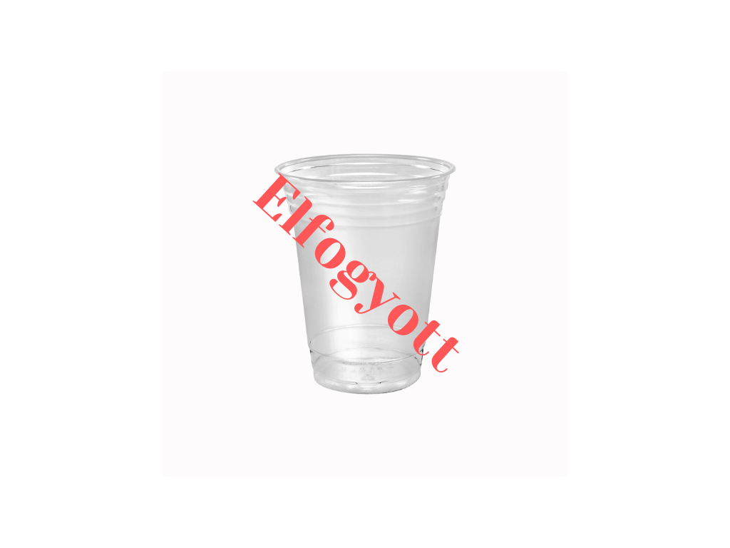 PLA poharak - Műanyag pohár (PLA) minta nélkül - 650 ml PLA pohár - 50/db/cs - Greenstic