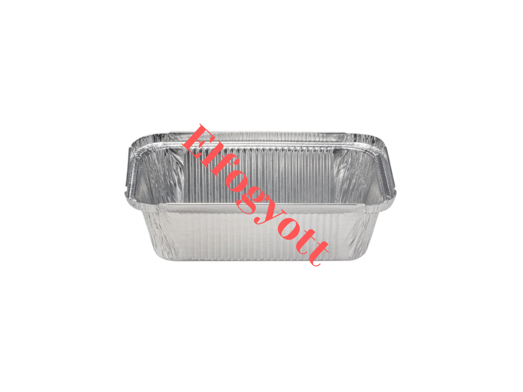 Főételes dobozok - Alumínium tál szögletes 940 ml - 100 db/csomag - Greenstic