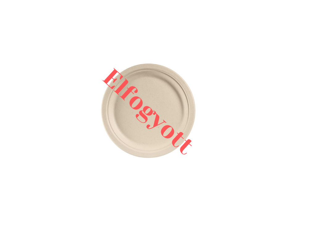 Lapos tányér - Lapostányér barna 260 mm - 50 db/cs - Greenstic