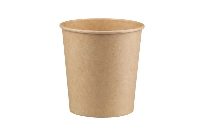 Leveses dobozok - Papír leveses pohár, kraft Ø115 mm (XL) 900 ml – 50 db/csomag - Greenstic