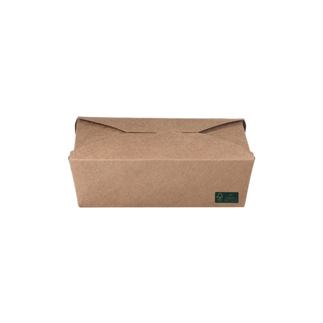 Menüboxok - Kraft elviteles menübox 1400 ml - 50 db/cs - Greenstic