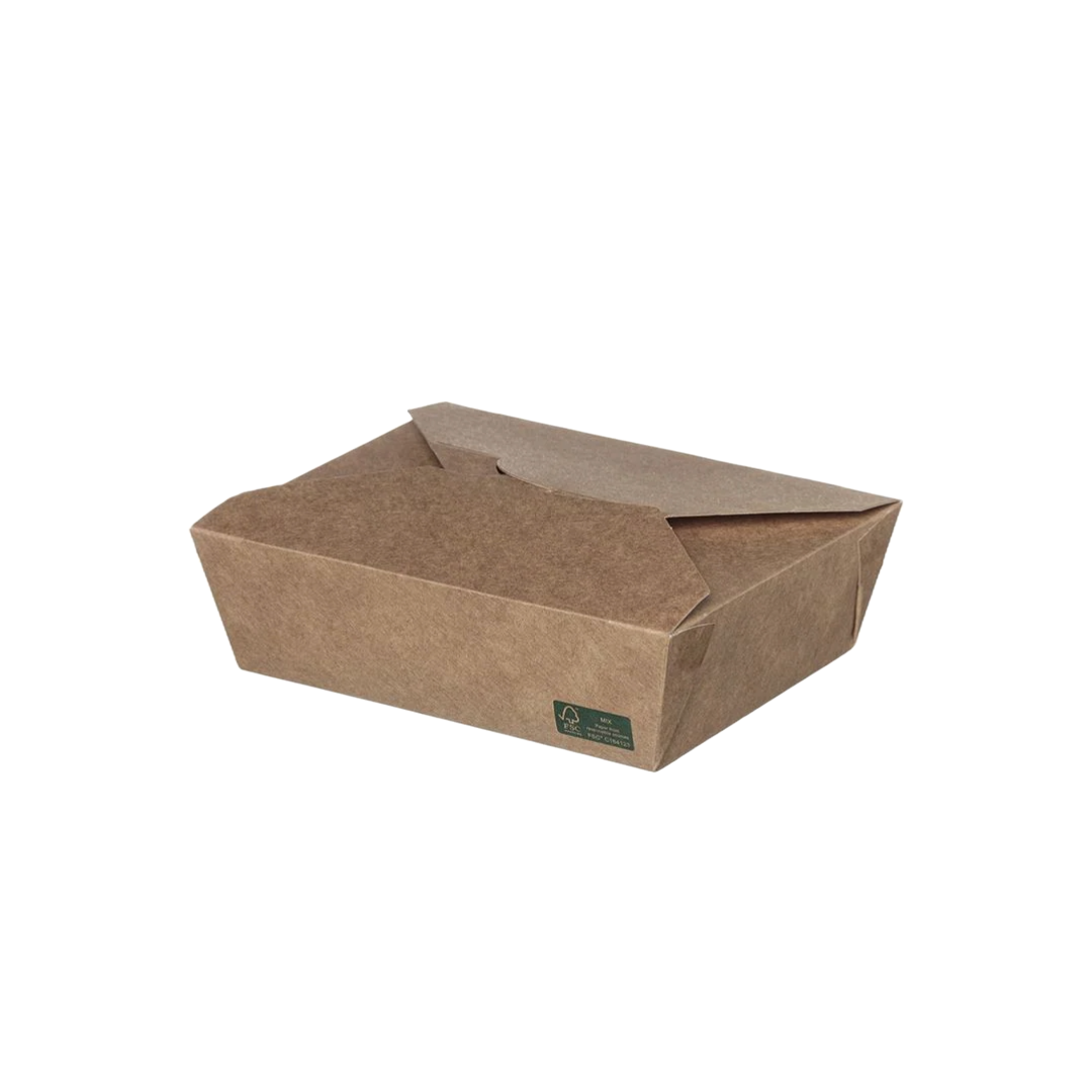 Menüboxok - Kraft elviteles menübox 1500 ml - 50 db/cs - Greenstic