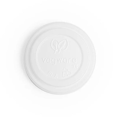 Papír poharak - Tető papírpohárhoz ivólyuk nélkül, fehér, átmérő 62 mm 50 db/csomag, CPLA - Greenstic