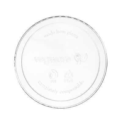 Műanyag dobozok - Átlátszó kerek tető műanyag desszertes tálhoz Ø 120mm - 50 db/csomag, PLA - Greenstic