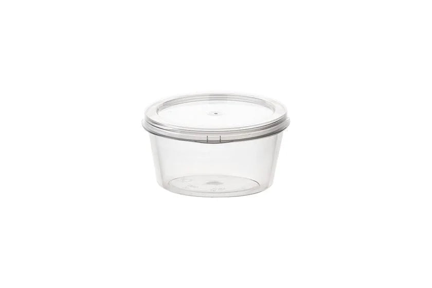Műanyag dobozok - Egybefedeles öntetes, szószos tálka 100 ml - 50 db/csomag, PP - Greenstic