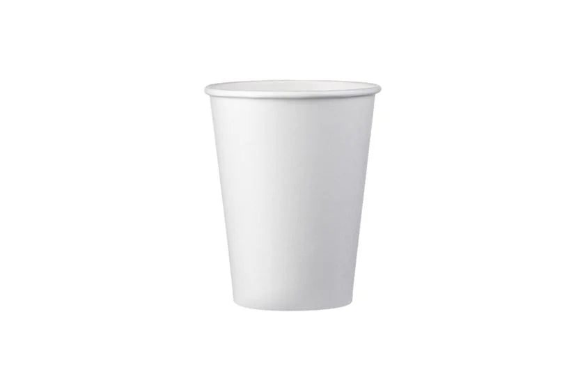 Papír poharak - Fehér szimpla falú papírpohár 350 ml - 12oz - 50 db/cs - Greenstic