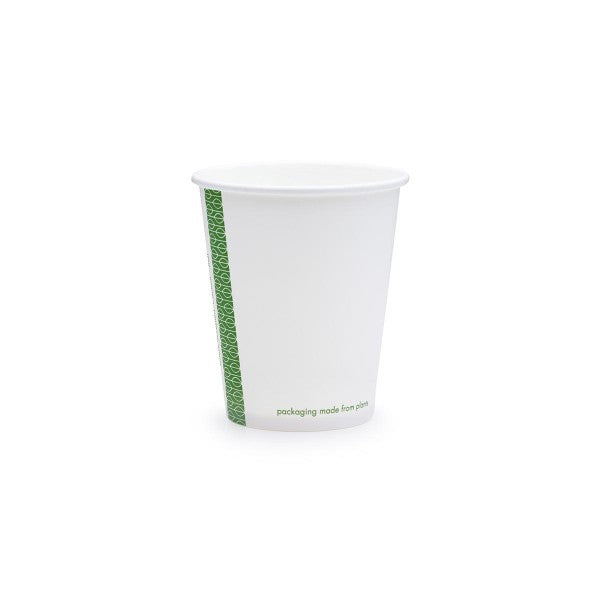Papír poharak - Papírpohár, fehér-zöld 1,5 dl 50 db/csomag - Greenstic