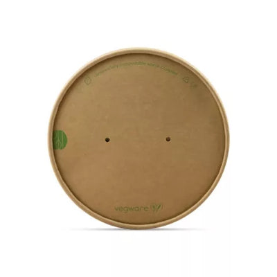 Salátás doboz - Kraft tető papír salátás tálhoz, átmérő 150 mm - 50 db/cs - Greenstic