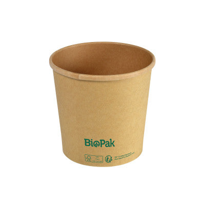 Prémium barna papír leveses pohár (PLA bevonattal)750 ml - 35/cs-0