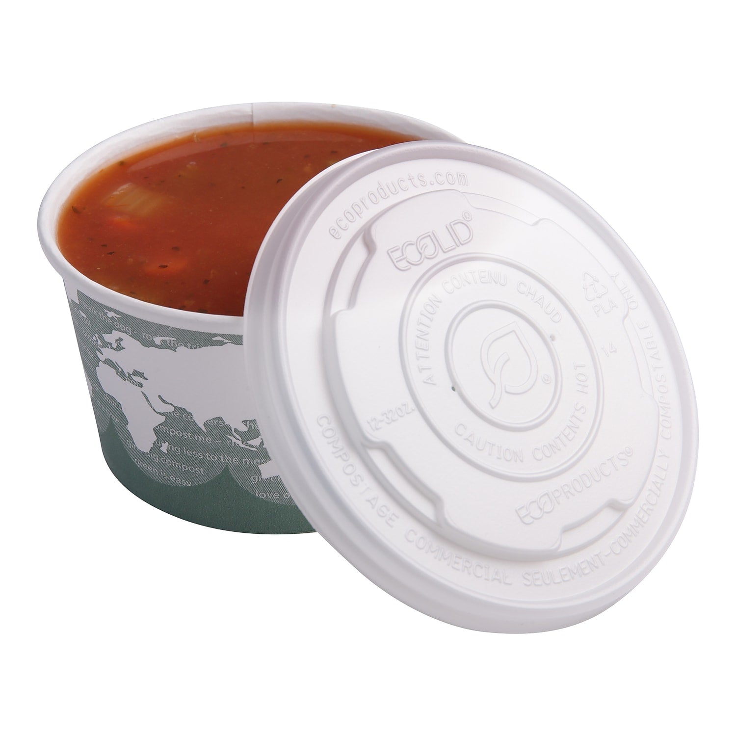 CPLA lid for soup container - 50 pcs