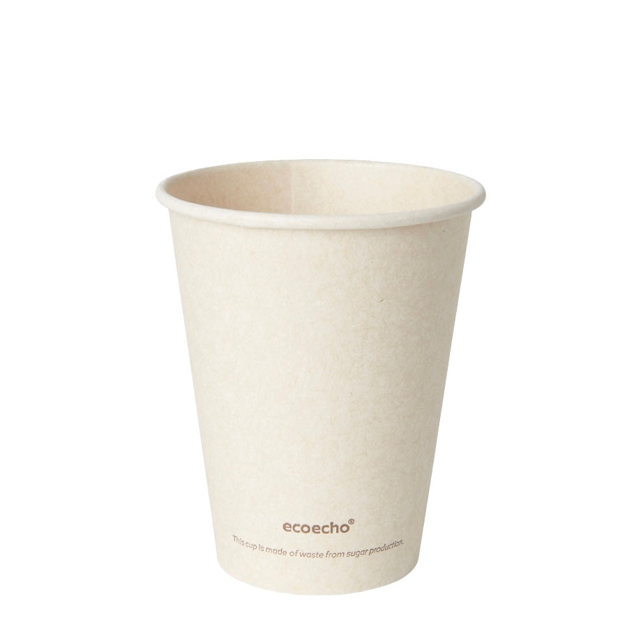 Papír poharak - Cukornád pohár-PREMIUM 240 ml - 50 db/cs - Greenstic