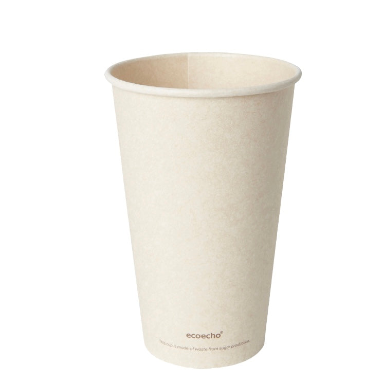 Papír poharak - Cukornád pohár-PREMIUM 470 ml - 36 db/cs - Greenstic