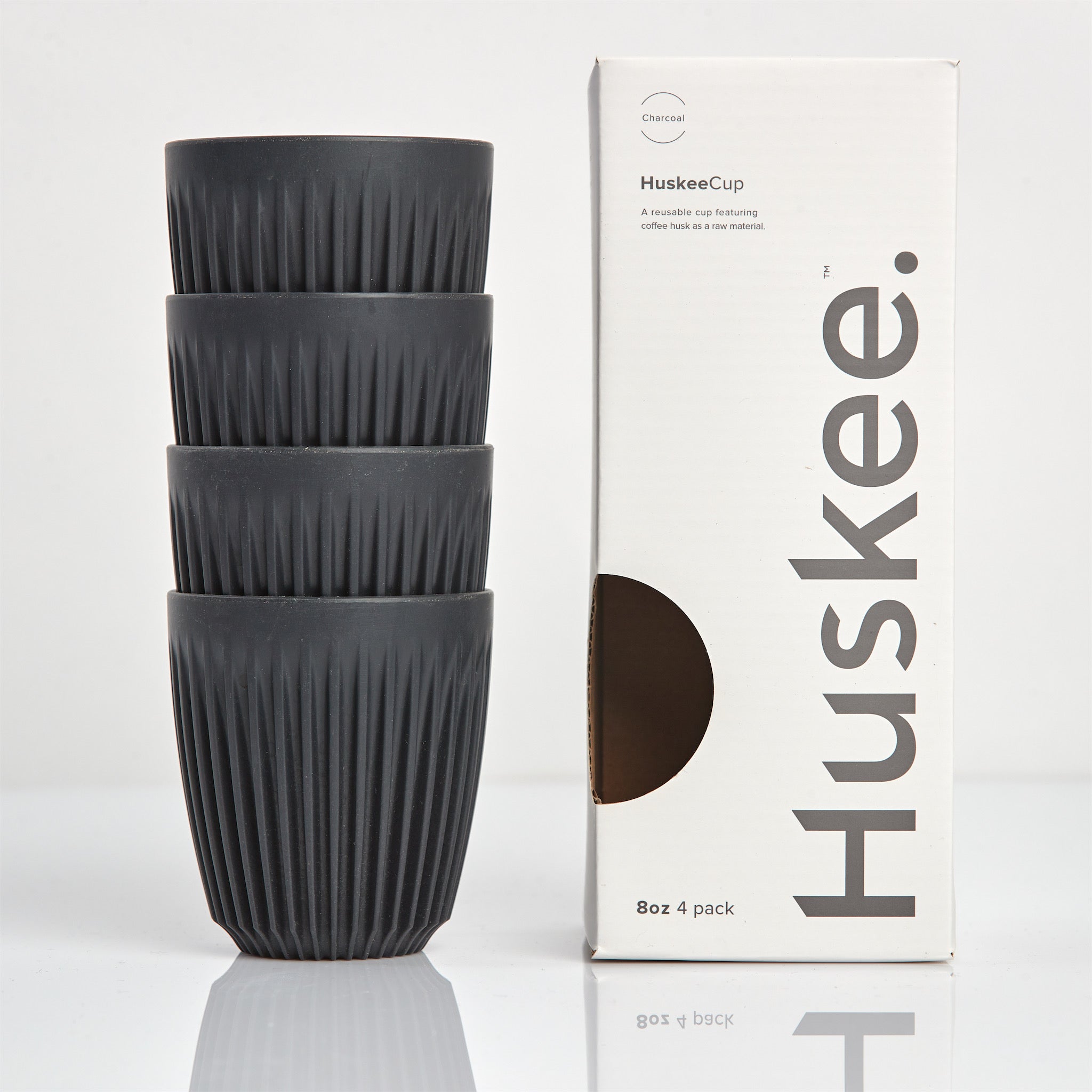 HuskeeCup-Fekete 8 oz - 4db/cs