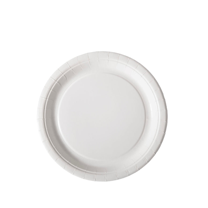 Lapos tányér - GS Papír desszert tányér 18 cm - 100/500 - Greenstic