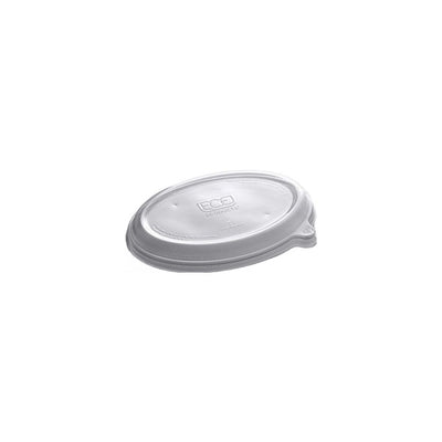 Cukornád menüboxok - R-PET tető cukornád ovális dobozhoz 940 ml - 50 db/cs - Greenstic