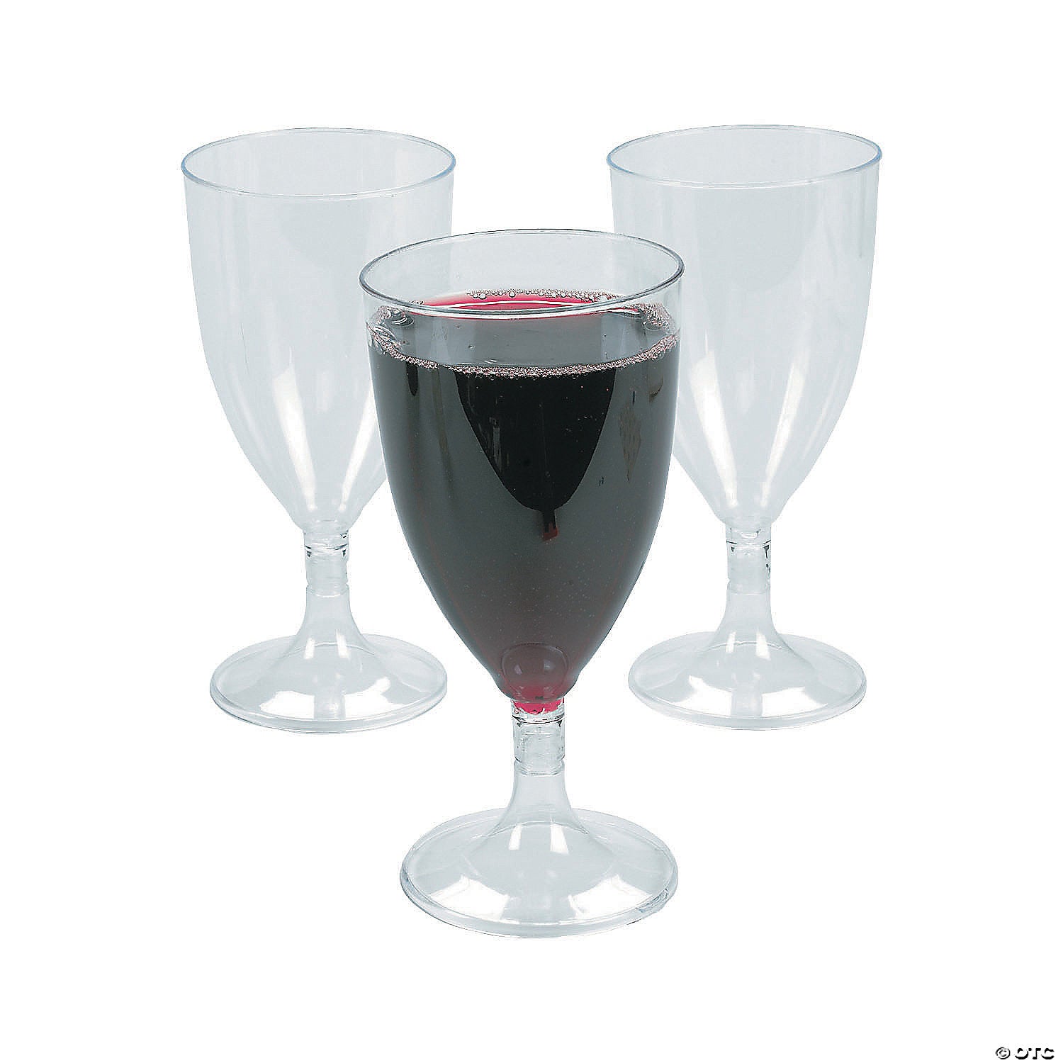 Reusable plastic cup (wine) - 230 ml - 18 pcs/cs