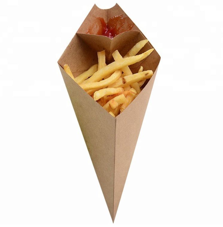 Kraft French fries funnel L - 100 pcs