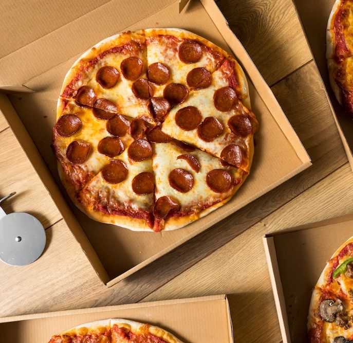 Pizzás doboz - Pizzás doboz 30 cm-es - 100 db/cs - Greenstic