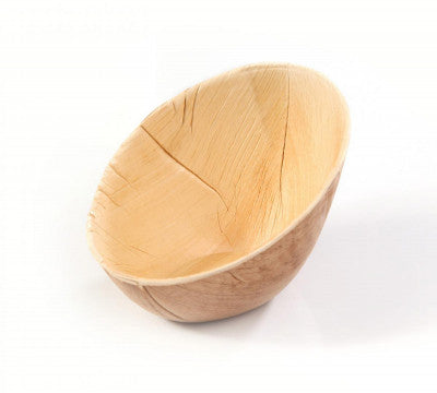Prémium tányér - Pálmalevél ovális ívelt tál - 110 ml, 20 db/csomag - Greenstic