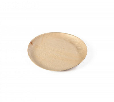 Prémium tányér - Pálmalevél kerek tányér - átmérő 120 mm, 20 db/csomag - Greenstic