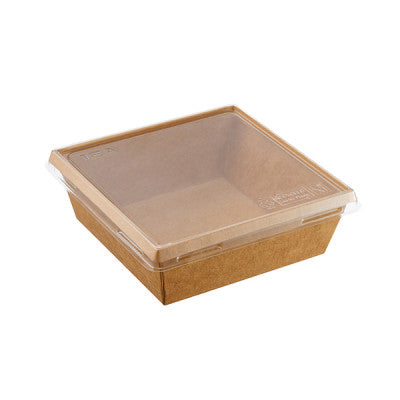 Transparent flat lid for 550 ml eco tray - 50/pc